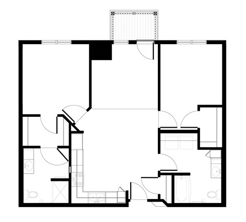bedroom floor plan | the social at stadium walk apartment homes for rent in ft lauderdale